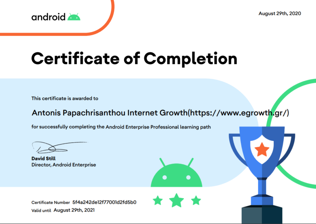 Android Enterprise Certification
