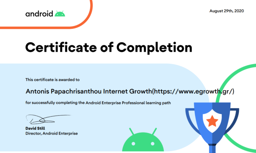 Android Enterprise Certification